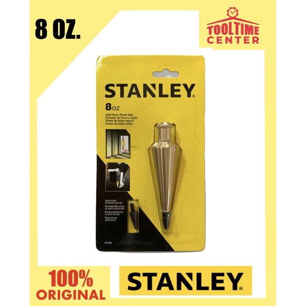 Stanley Solid Brass Plumb Bob 8oz. Shopee Philippines