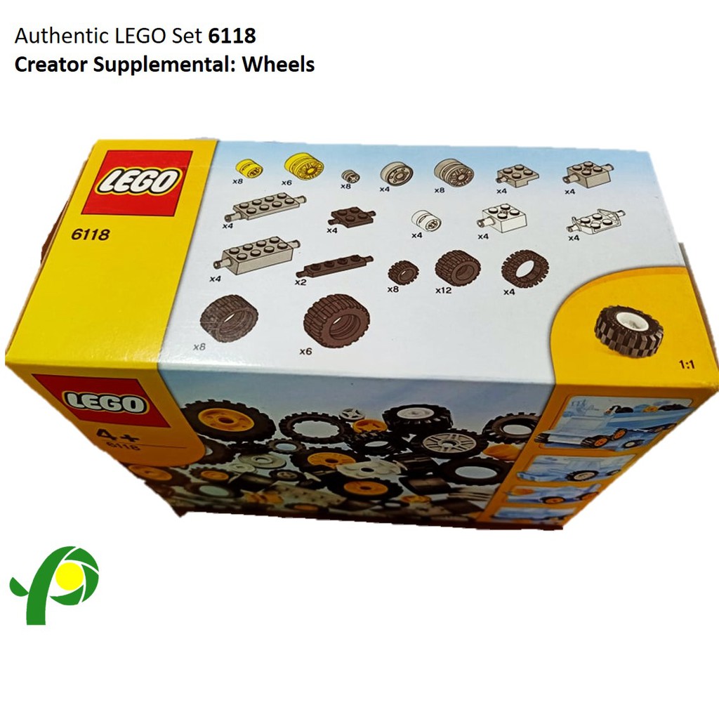 LEGO Creator Supplemental Wheels 6118 Authentic Set Over 100 Wheel Holder Wheels and Tire Parts Shopee Philippines