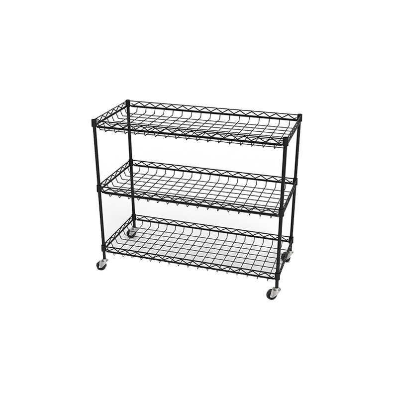 World Craft Otto 3 Tier Level Wire Cart Metal with Wheels Shopee