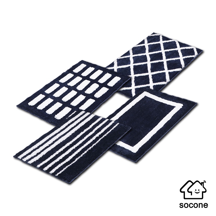 Socone Luxury Thick Anti-Slip Area Rug Rectangle Floor Mat Bath Mats ...