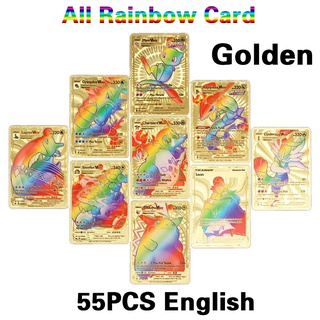 Holographic Pokemon Cards Vstar Vmax GX in English Letter with Rainbow  Arceus Shiny Charizard Kids Gift ASTROS Brillantes