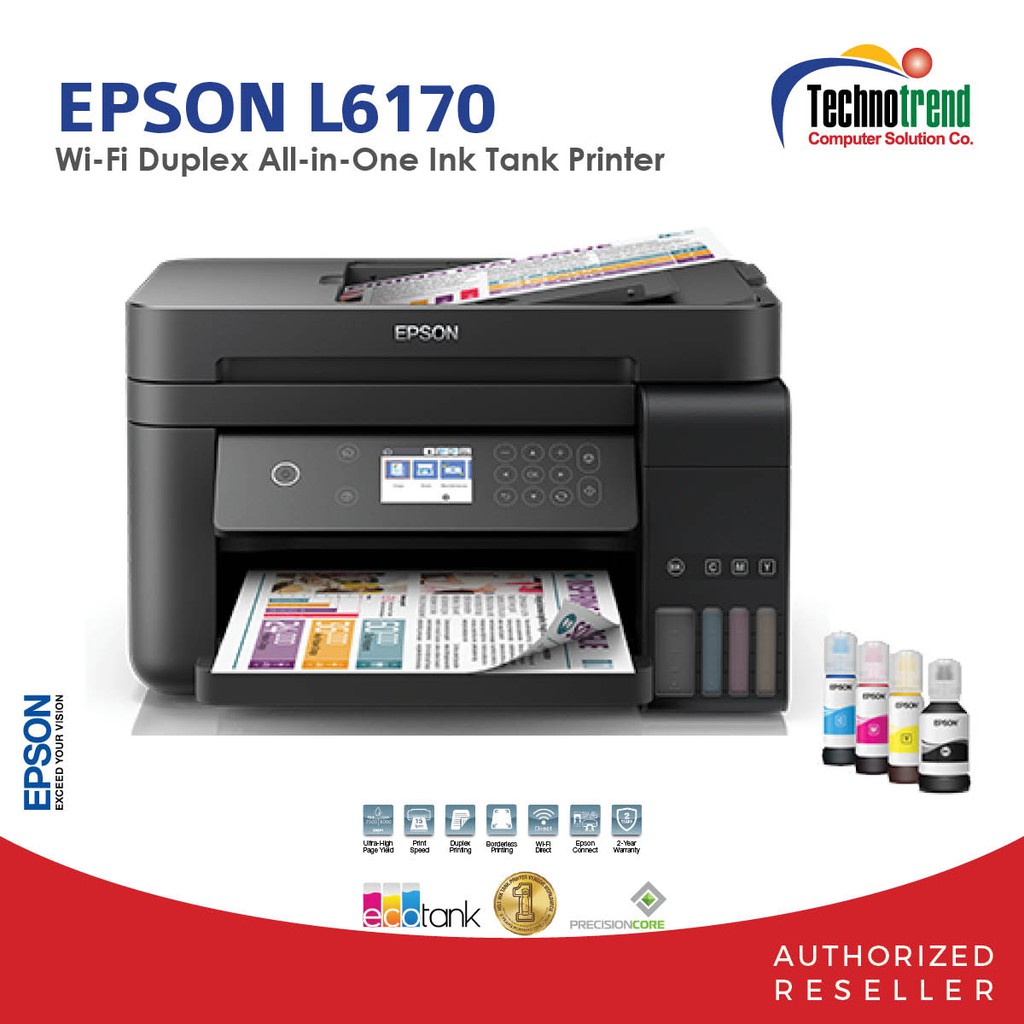 Epson L6170 Wi Fi Duplex All In One Ink Tank Printer With Adf Shopee Philippines 9746