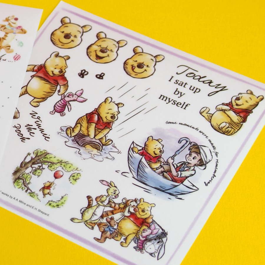 Disney Pooh DIY Stickers 1 pack 10 sheets/Decoration Scrapbooking ...