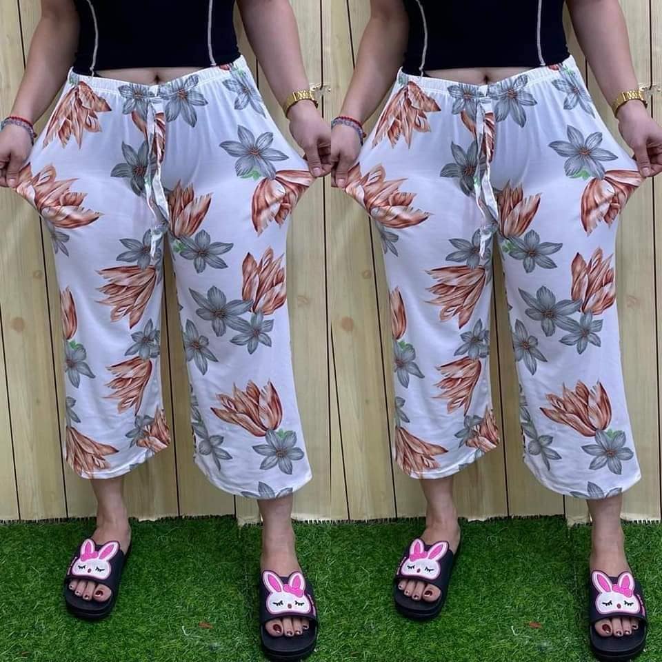 Hot Trendy Square Pants Long Tokong Cotton Spandex Printed Shopee