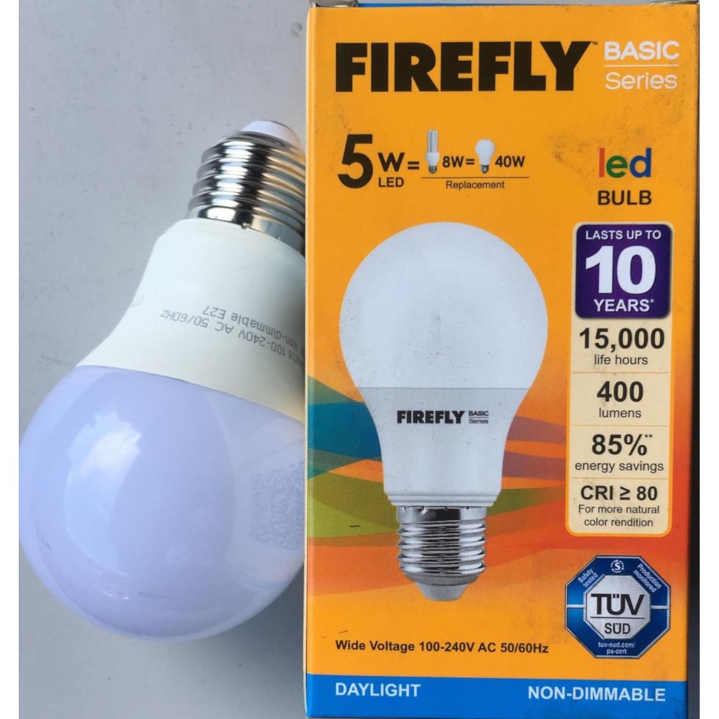Firefly 5W LED Bulb White | Shopee