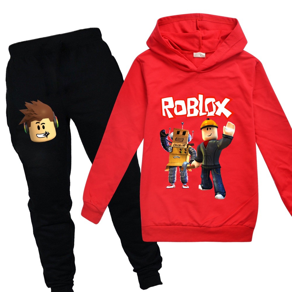 3-16 Years ROBLOX Boys Sportswear Sets, Kids Fashion Cartoon Printed ...