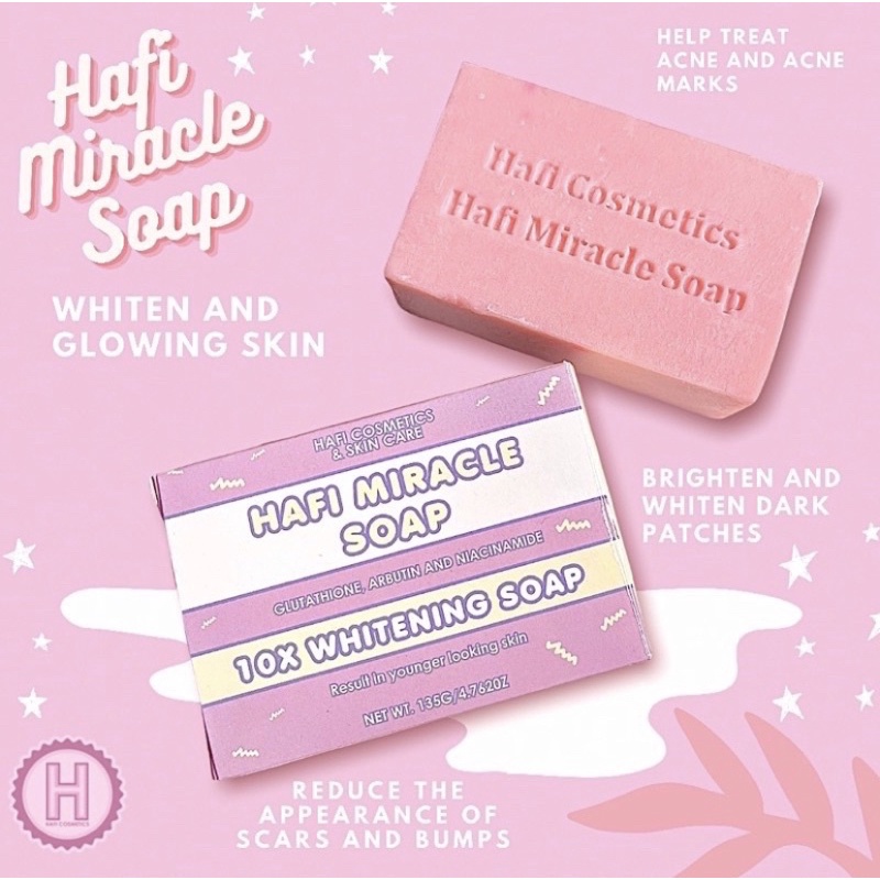 HAFI MIRACLE SOAP with Glutathione Shopee Philippines
