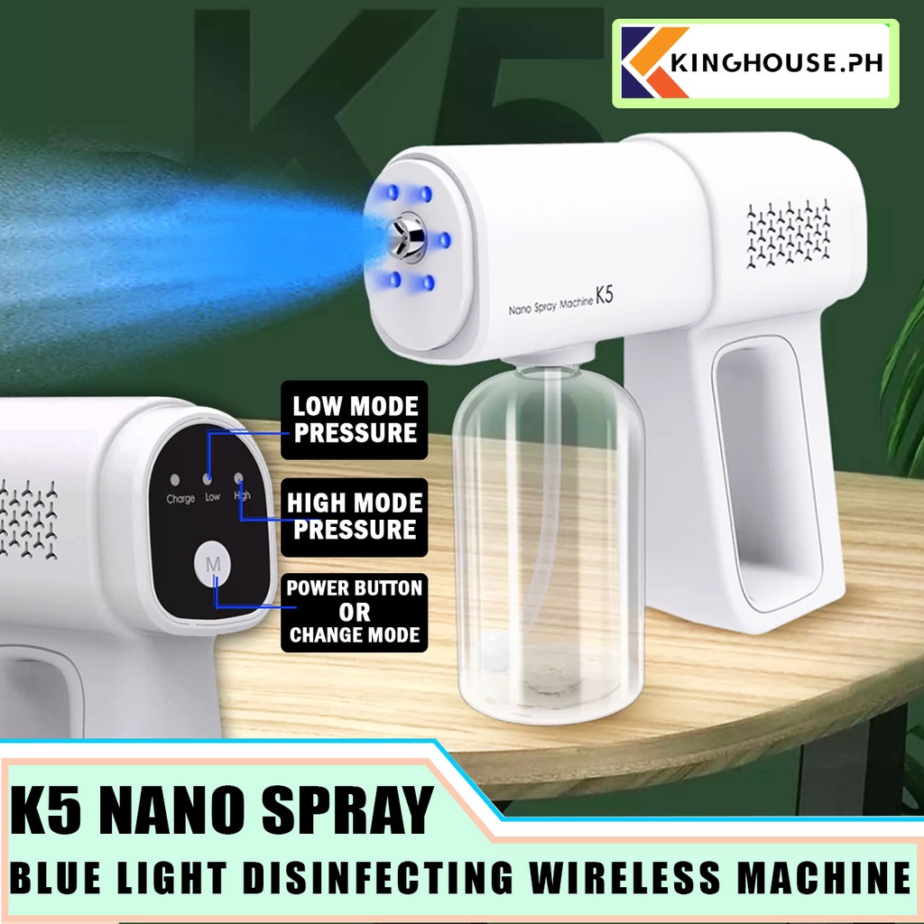 Original K5 Nano Spray Gun Disinfecting Machine Wireless Atomized ...