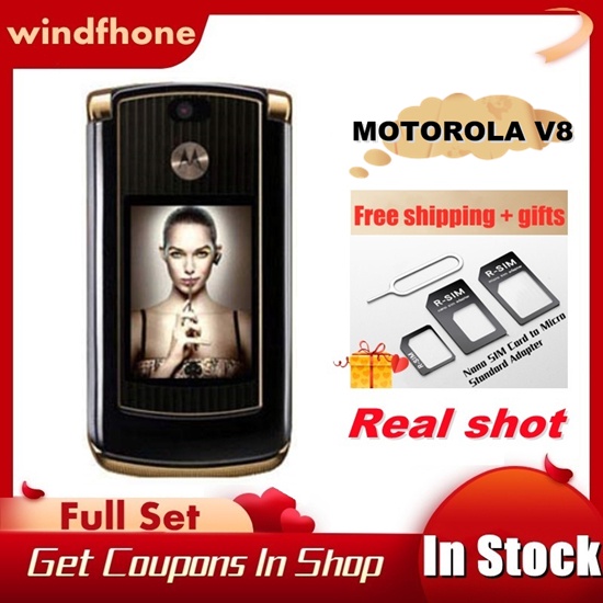 COD Motorola RAZR2 V8 GSM 2MP Camera 512MB ROM Cellphone 100% Bluetooth ...