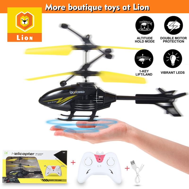 Lion Toy Store Remote Control Helicopter Induction Aircraft Flying Toy