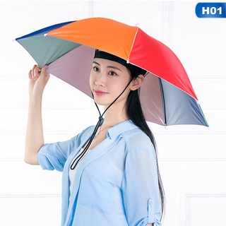 Sun Protection Umbrella Hat Head-Mounted Sunshade Overhead