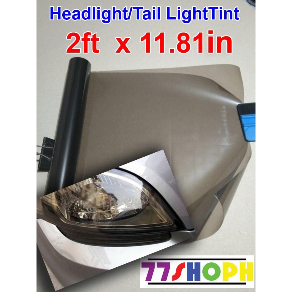 Tint Headlight Fog Light Tint Film Vinyl Wrap 24 inches x 11.81 inches ...