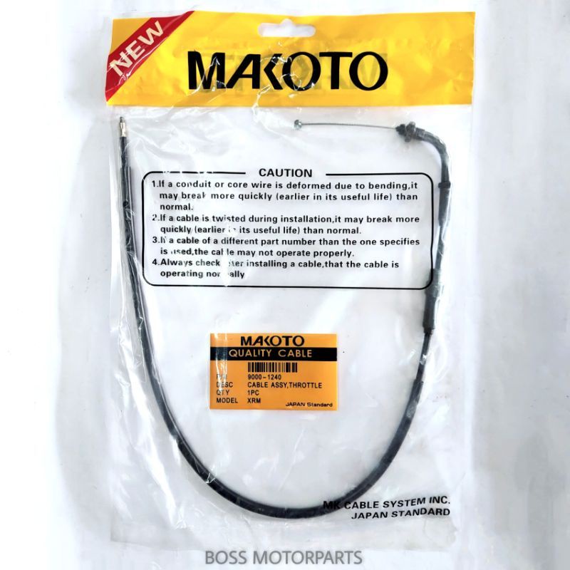 MAKOTO THROTTLE CABLE XRM 110, XRM 125, WAVE 100, TMX 155, TMX 125, BARAKO Shopee Philippines