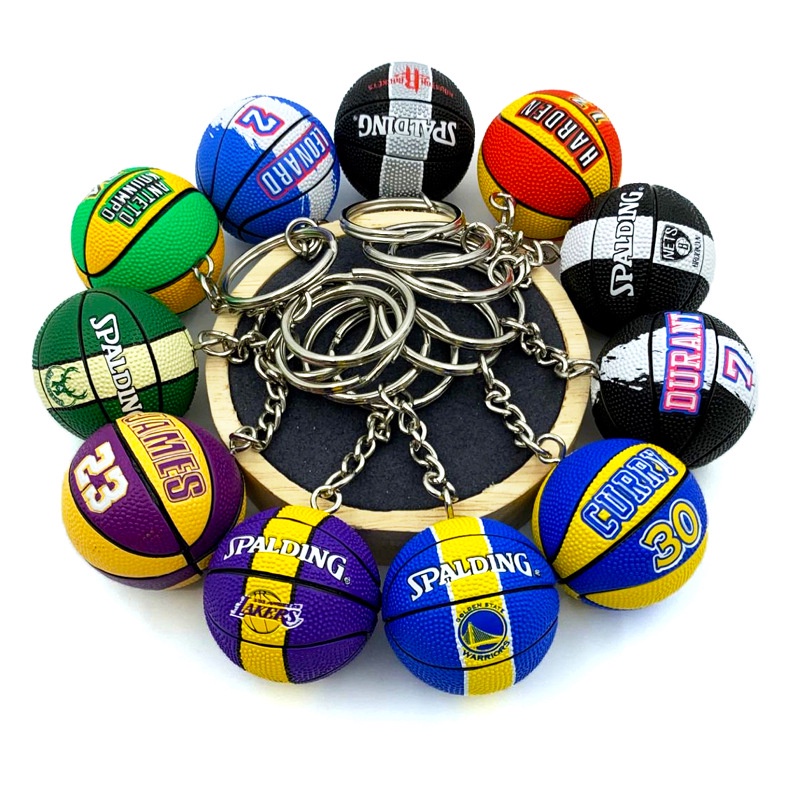 Basketball Keychain with Pendant James Kobe Curry Irving Durant Nba ...