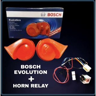 NEW BOSCH Evolution 12V 400/510HZ 105-118dB Fanfare Car Horn Compact EC6  Orange