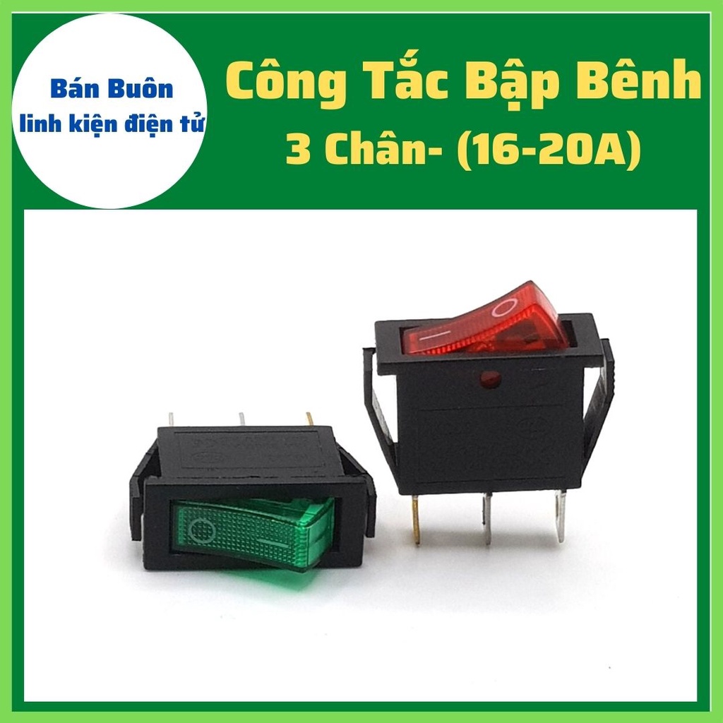 [5 Pcs] 3-pin rocking switch, on/off switch, 3-pin switch with light ...