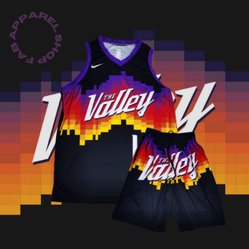 FABS APPAREL NBA FULL sublimation VALLEY JERSEY for men Shopee