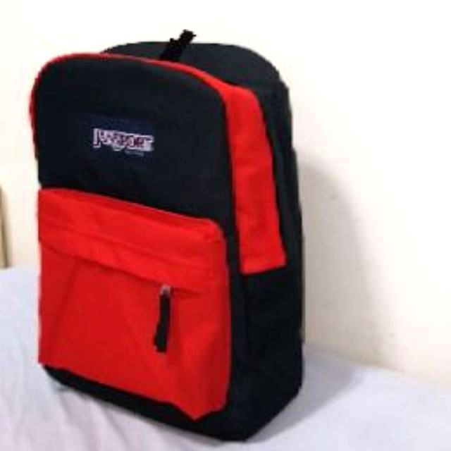 Large Jansport Backpack Bag Black Red Shopee Philippines