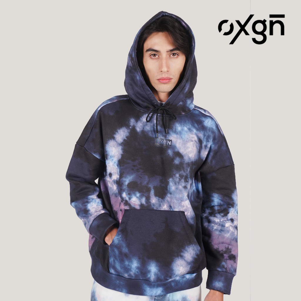 OXGN Logo Tie-Dye Hoodie With Graphic Print For Men (Multi Color) | Shopee  Philippines