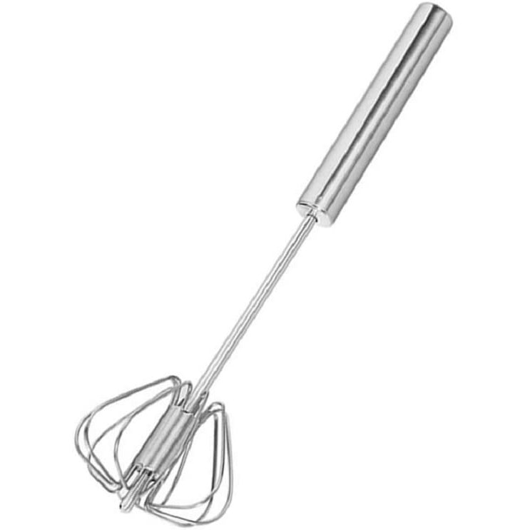 Rotating SemiAutomatic Eggbeater Stainless Steel Eggbeater, Shopee