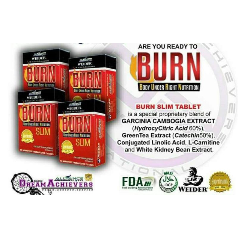 BURN SLIM 30 tablets in 1 Blister Pack Shopee Philippines