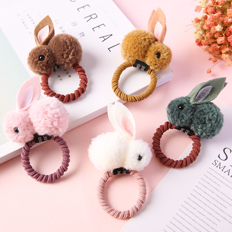 Cute Lamb Felt Three-Dimensional Bunny Hair Clip Plush Rabbit Ears ...