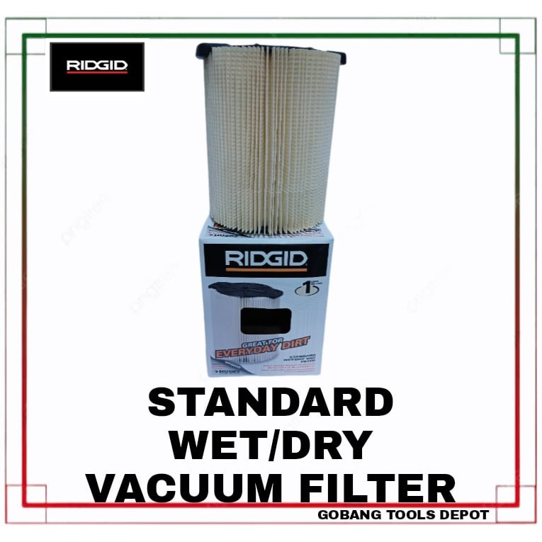 RIDGID Standard Vacuum Filter VF4000 Standard Wet/Dry Vac Filter WHITE