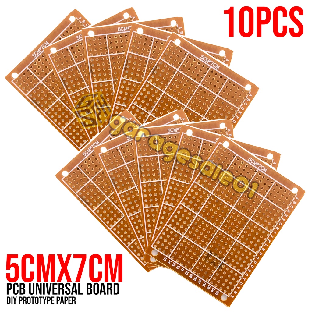 ⚡10PCS 5*7 PCB 5x7 PCB 5cm 7cm DIY Prototype Paper PCB Universal Board⚡ ...