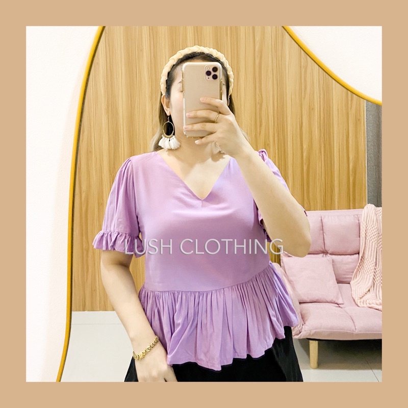 Peplum casual tops store