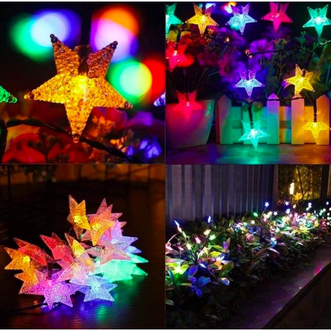 mabuhay Star flower star 50 light LED Christmas light with sound