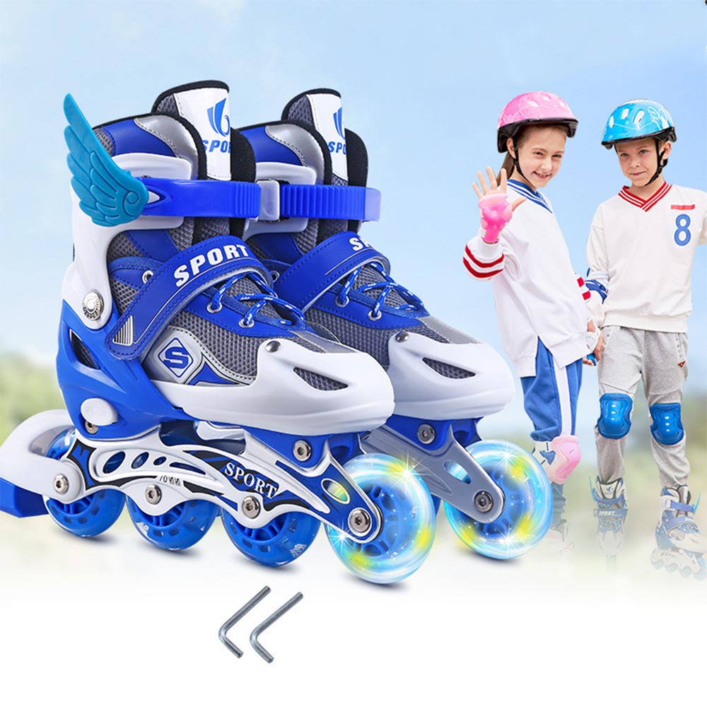 Roller Skates Adjustable Skating Shoes for Kids Roller Skating Shoes