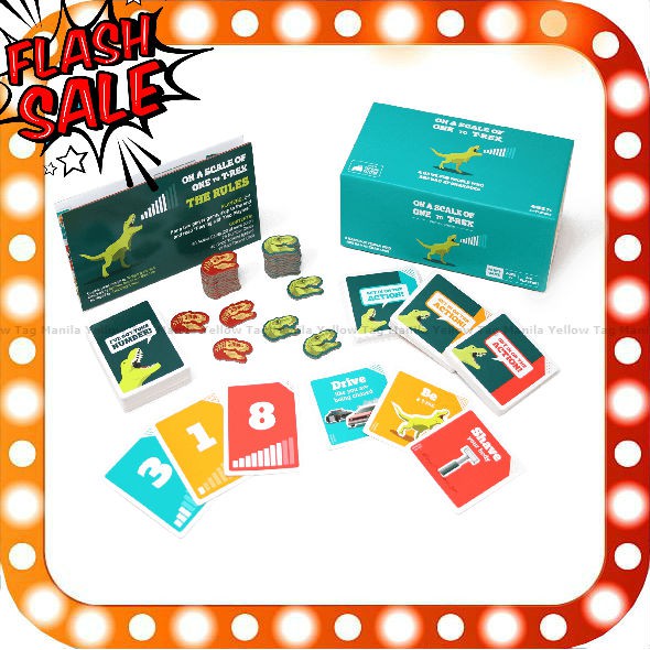 ⚡On A Scale of One to T-rex Card game Fun Family Card Games ⚡ | Shopee ...