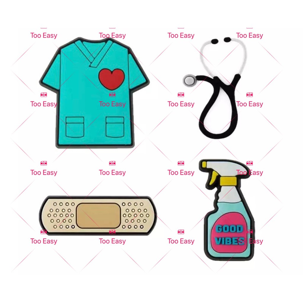 Medical crocs jibbitz pins for shoes bag High quality cod Shopee
