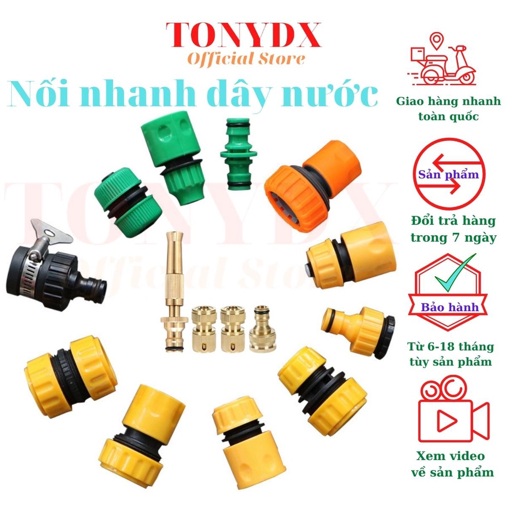 Accessories for quick coupling of irrigation hose heads and flexible