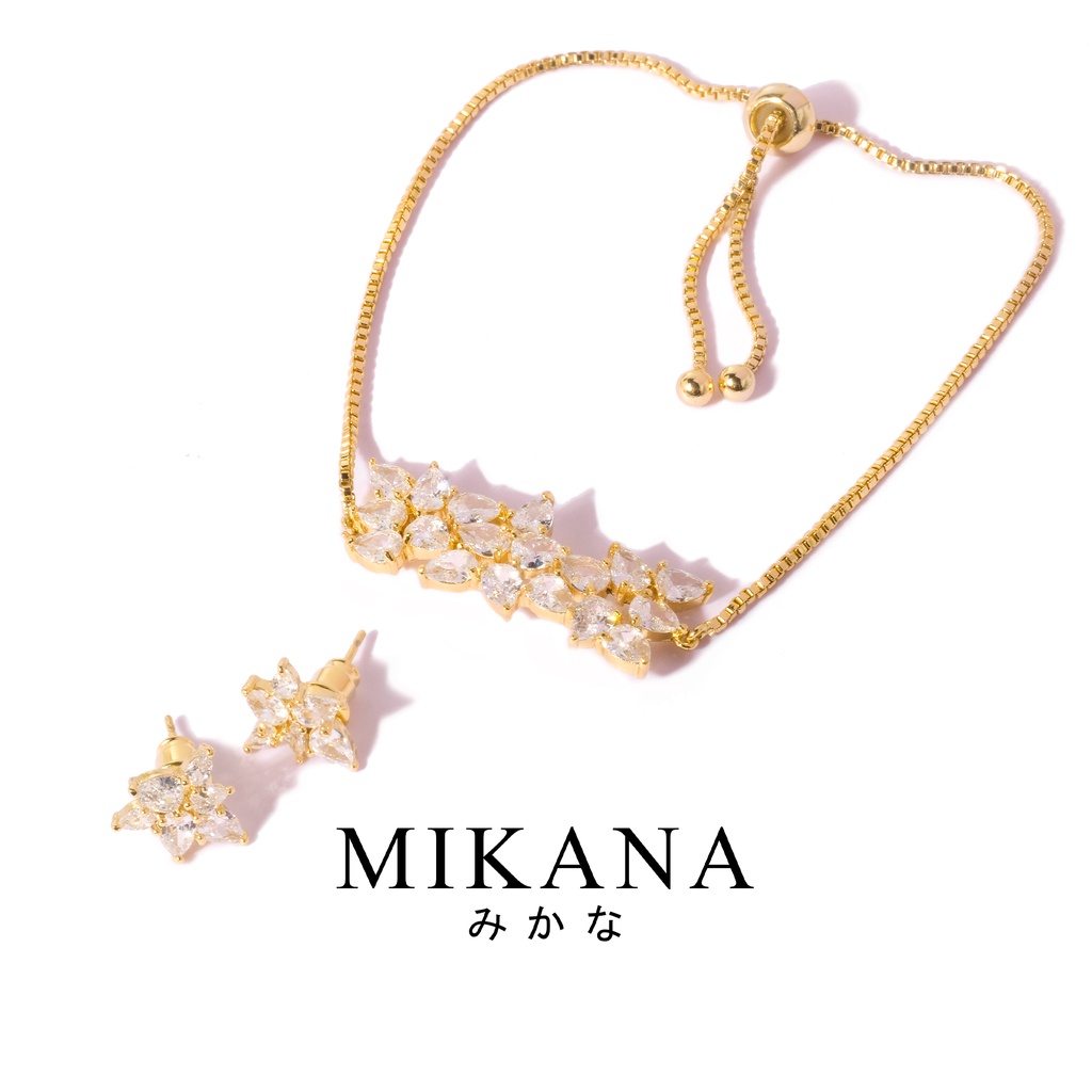 Mikana 18k Gold Plated Petals Adult Jewelry Set Accessories For Women ...