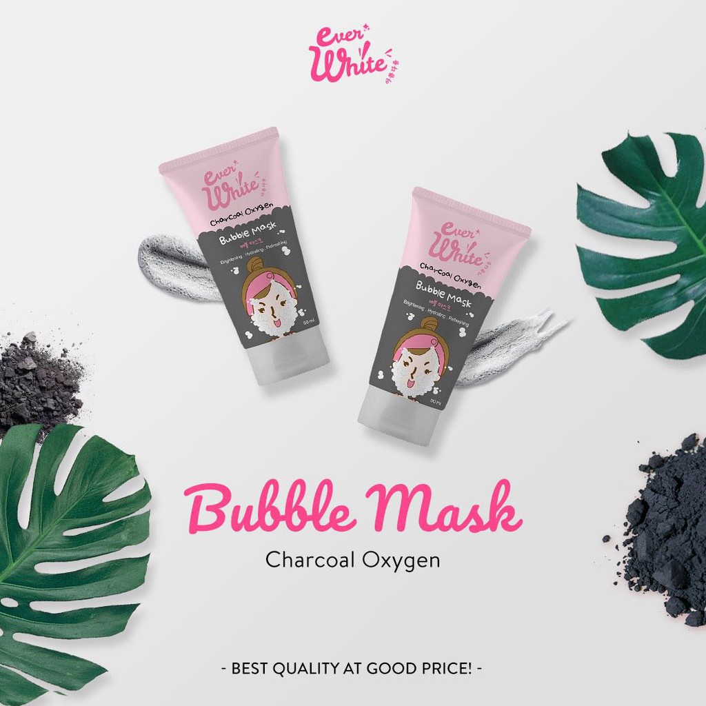 Charcoal Oxygen Bubble Mask Everwhite!! Super Oke - Bubble Mask Ever ...