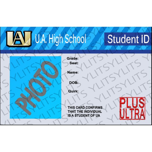 personalize or customize my hero academia student id | Shopee Philippines