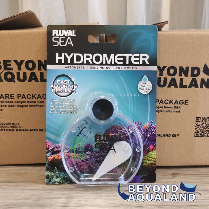 Fluval Sea Hydrometer Salinity Meter Aquarium Salt Water Tester