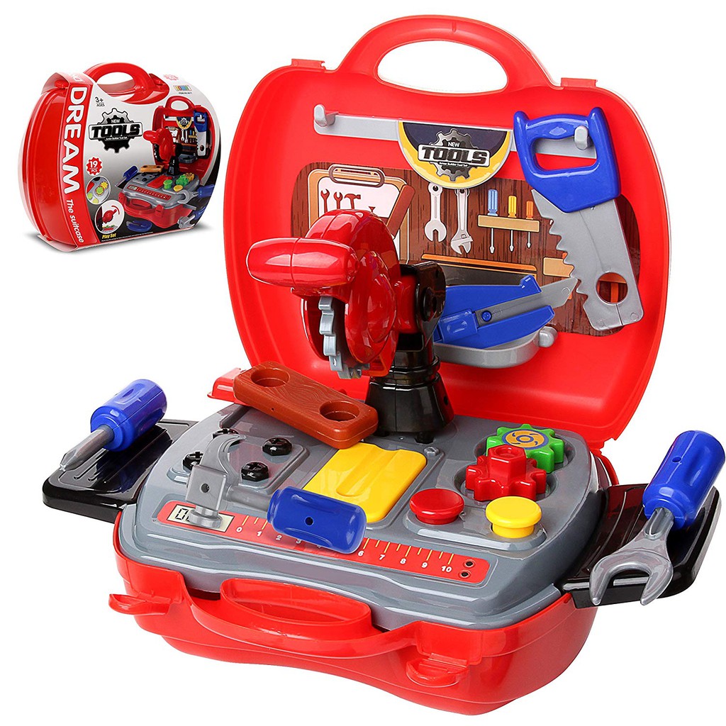 kids pretend play tools box (19pcs) | Shopee Philippines