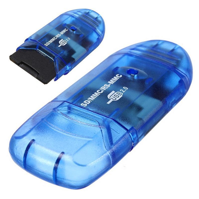 High Speed Micro SD SDHC TF Flash Memory Card Reader / Mini USB 2.0 ...