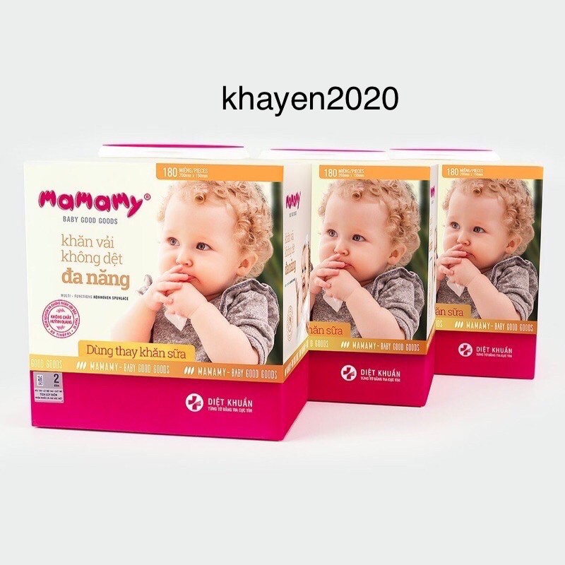 COMBO 4 BOXES OF COTTON TOWELS 180 SHEETS MAMAMY (used instead of milk ...