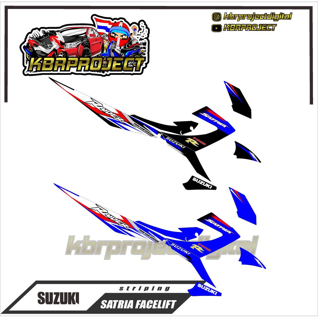 SATRIA FACELIFT STICKER STRIPING LIST SATRIA FACELIFT DESIGN KBR.01-02 ...