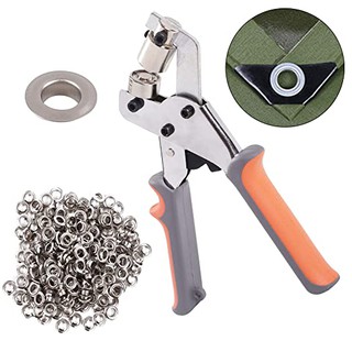 Grommet Tool Kit Eyelet Kit - Grommet Punch Set Including 500Pcs 3/8 Inch  Grommets for Fabrics,Canvas,Tarpaulin,and More - AliExpress