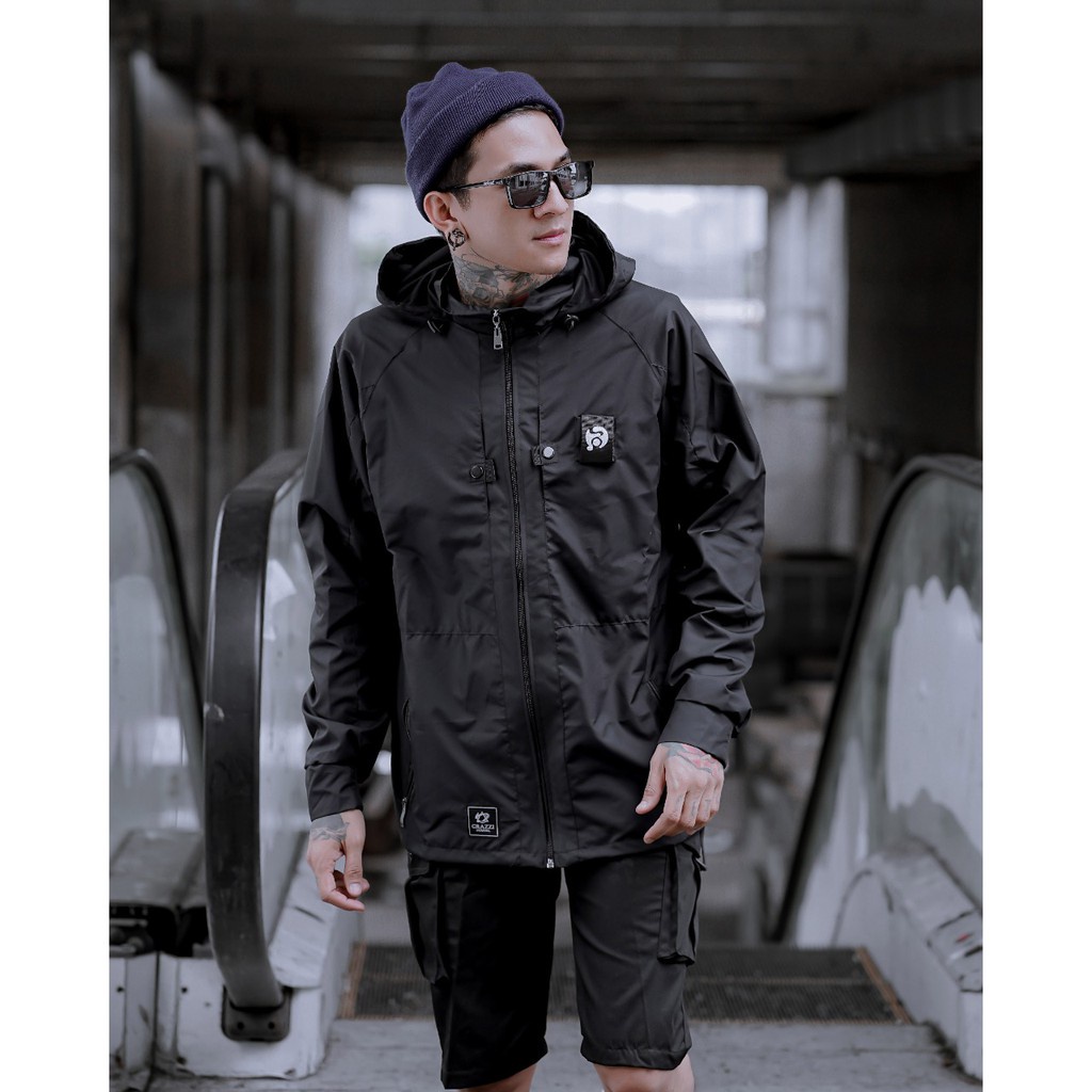 Jacket MECCA_SHOP24 Parachute HOODIE HEALTHY WINGS GRAZZI ARRIVAL BLACK ...
