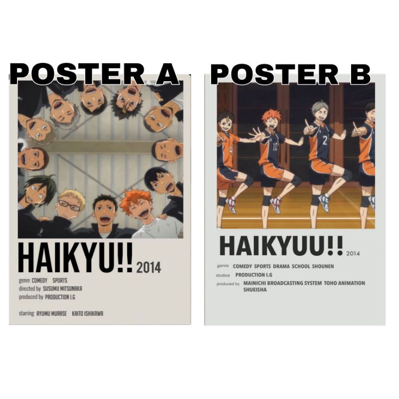 HAIKYUU Polaroid Poster, Sticker (READ THE DESCRIPTIONS!!) | Shopee ...