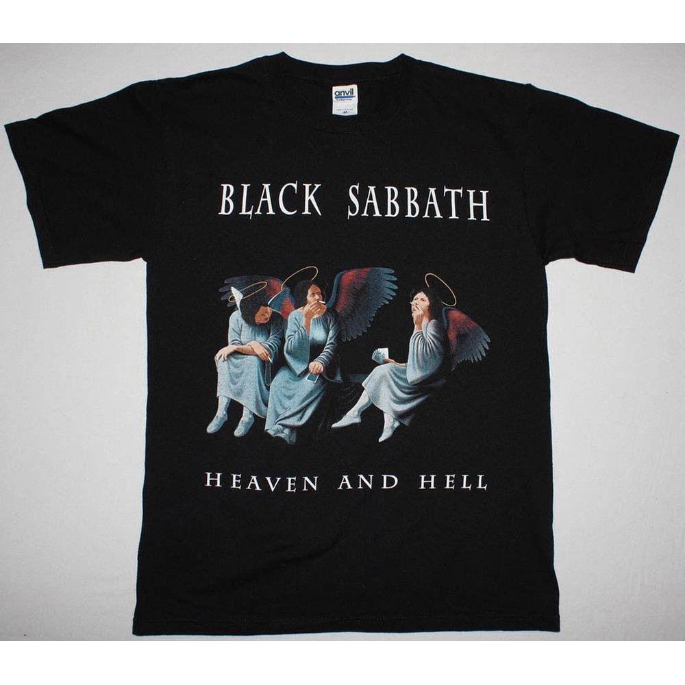 Black Sabbath Heaven And Hell Rare Metal, Rock Band Shirts Wholesale Men Tshirt Unisex for men