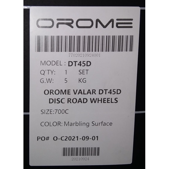 OROME VALAR DT45D DISC ROAD WHEELS - 自転車、サイクリング