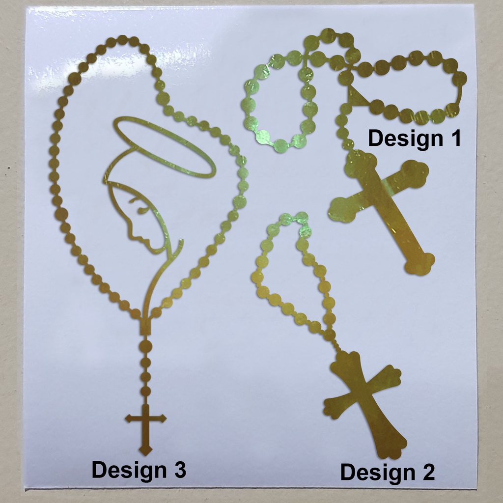 Rosary sticker, vinyl cutouts | Shopee Philippines