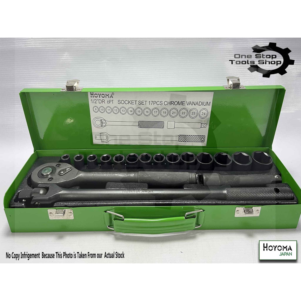 ONE STOP TOOLS SHOP HOYOMA JAPAN HEAVY DUTY 17 Pcs. 1/2