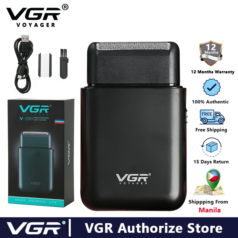 VGR V-390 Electric Shaver Mini Beard Trimmer Razor Portable ...